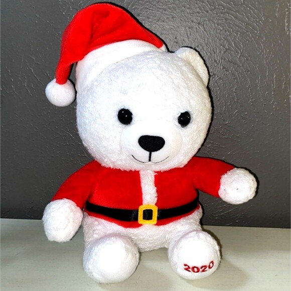 HALLMARK 2020 TEDDY BEAR SANTA 9” PLUSH - RETIRED - Picture 1 of 6
